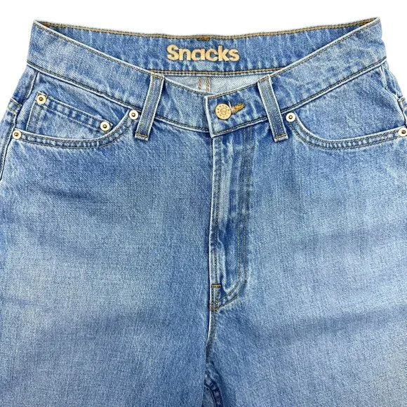 Mother Snacks Twizzy Nothing Else Like It Women's Size 26 High Waist Jean Shorts